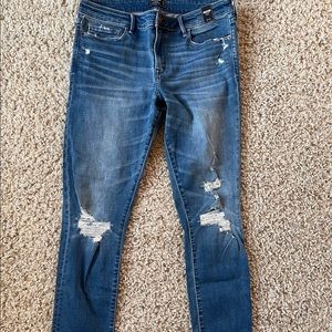 Abercrombie & Fitch Harper Low Rise Ankle Jeans, Size 32